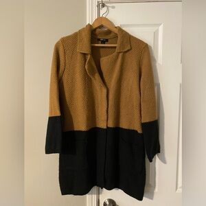 Sweater Coat Macy’s Style & Co. Women's Tan and Black